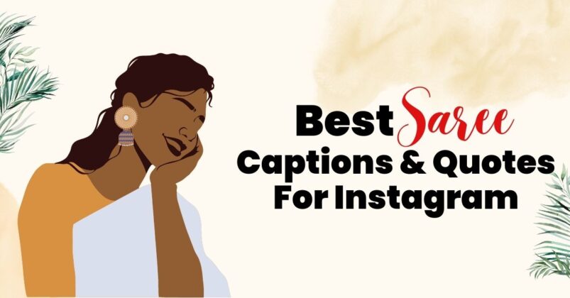 100 Best Saree Captions Quotes For Instagram StatusBuzz