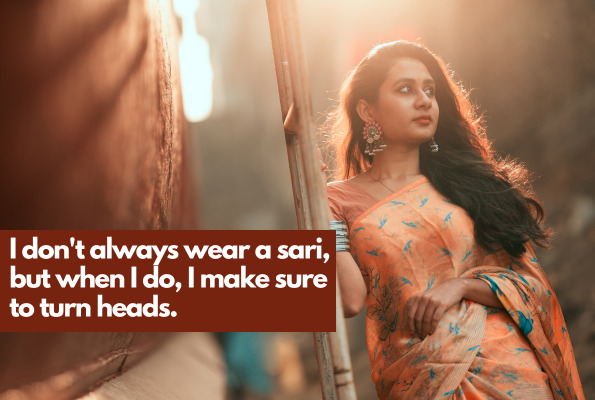 134+ Best Saree Captions And Quotes For Instagram - CaptionsFunda