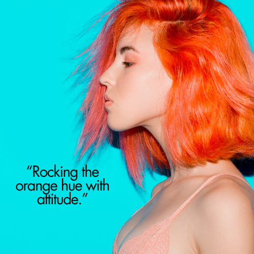 orange hair captions