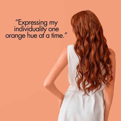 orange hair quotes for instagram