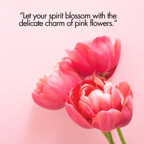 pink flowers captions for instagram
