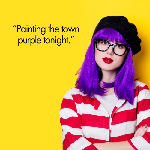 purple hair quotes