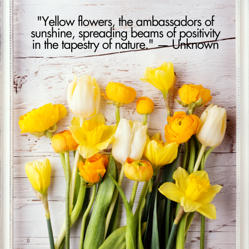 yellow flower quotes for instagram