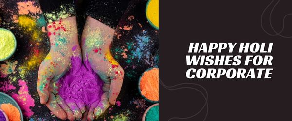 holi wishes for corporate