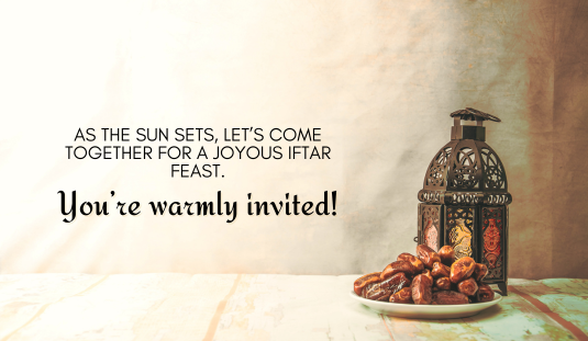iftar invitation messages