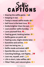 220+ Awesome Selfie Captions For Instagram - StatusBuzz