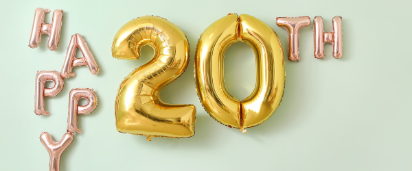 20th birthday captions