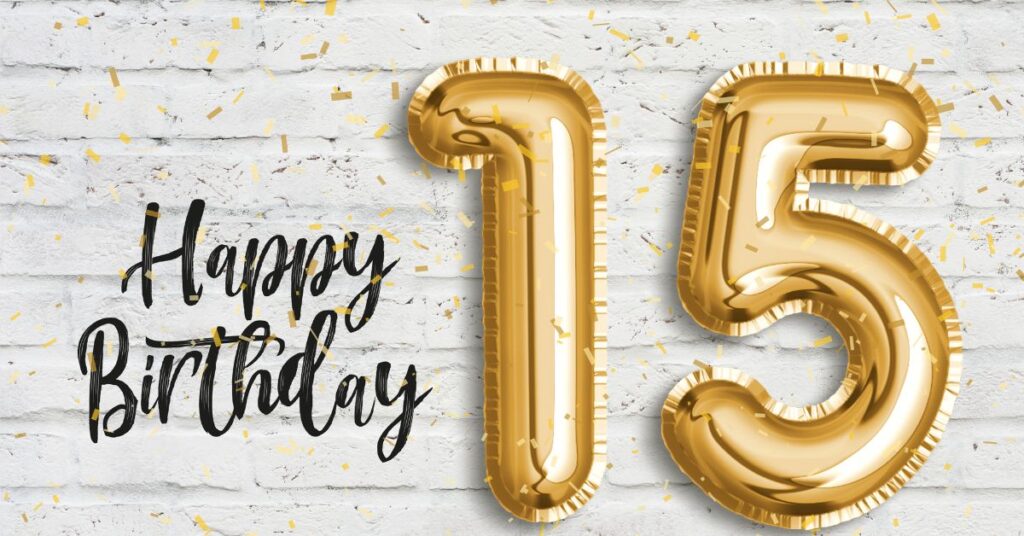15th birthday captions