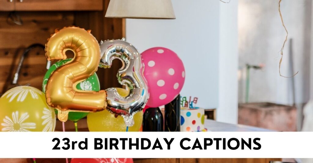23rd birthday captions for insta