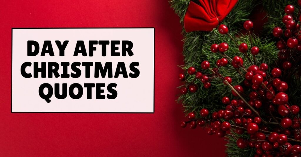 Day After Christmas Quotes