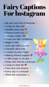 80+ Fairy Captions & Quotes For Instagram - StatusBuzz