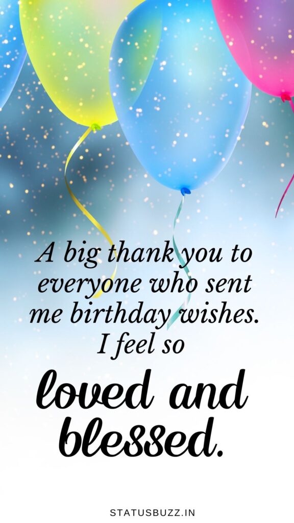 Thank You replies For Birthday Wishes