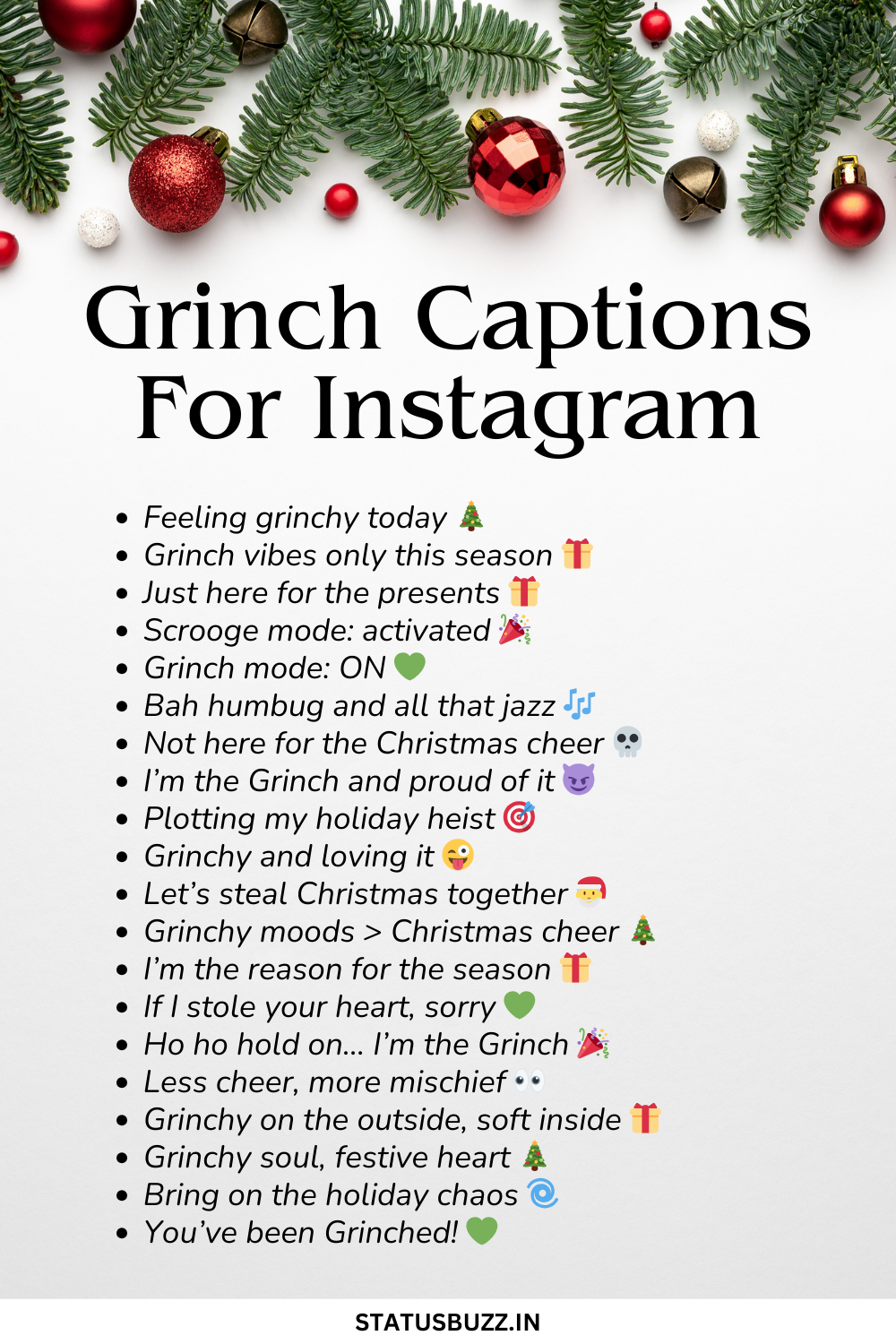 100+ Grinch Captions & Quotes For Instagram StatusBuzz