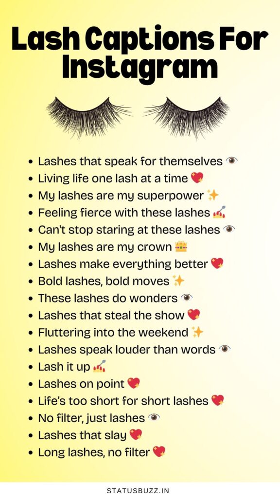 lash captions for instagram