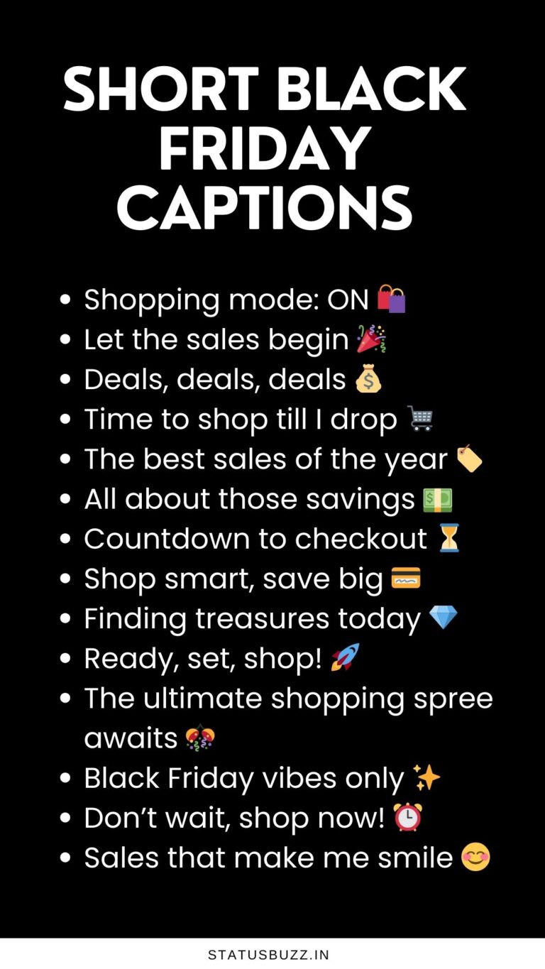 170+ Catchy Black Friday Captions & Quotes StatusBuzz