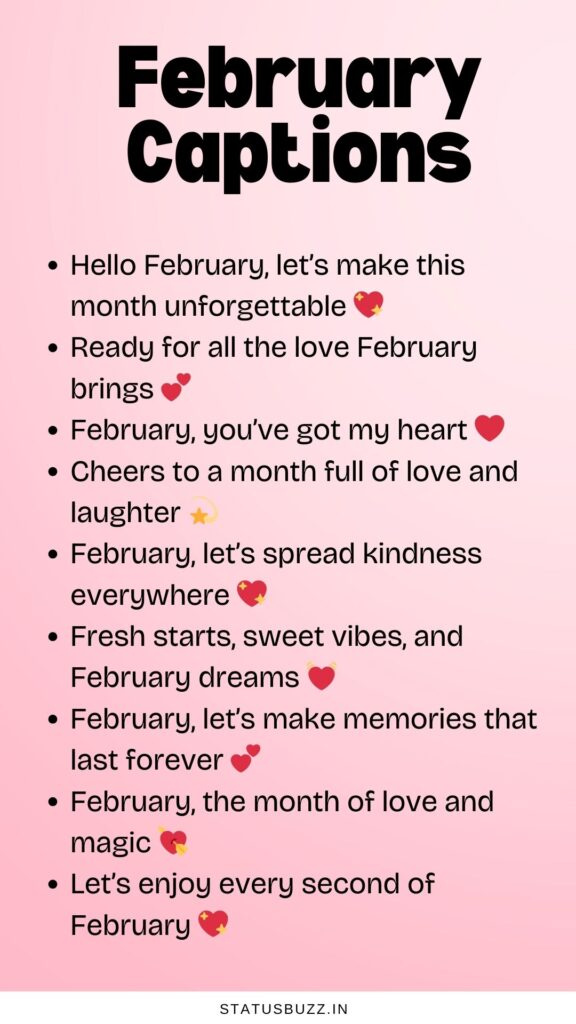 February Captions