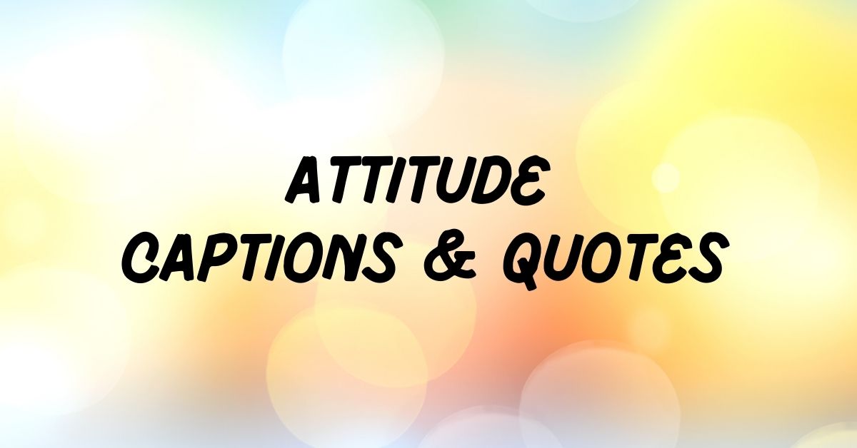 Attitude Captions
