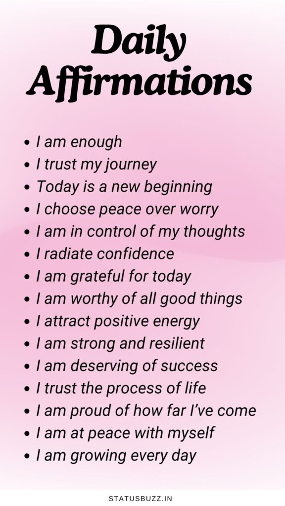 daily Affirmations