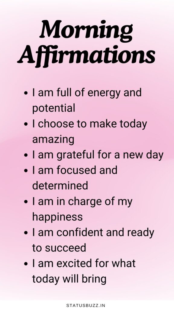 morning affirmations