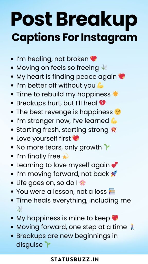 post breakup captions for instagram
