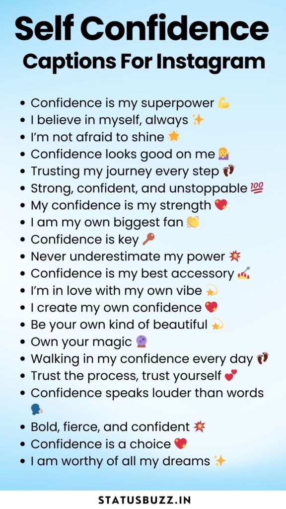 self confidence captions