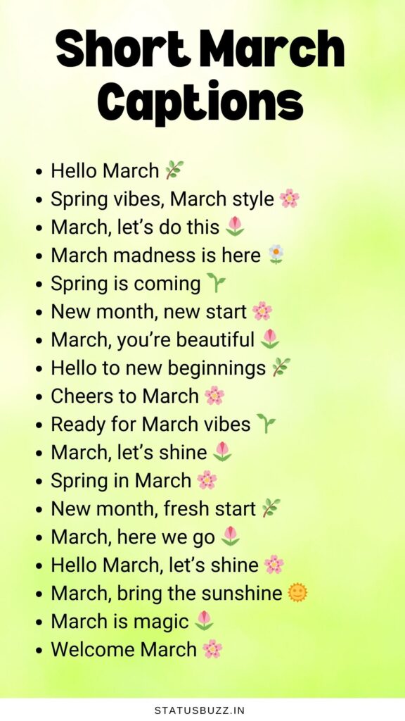 short march captions