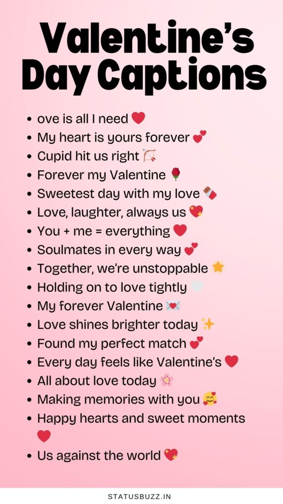 valentine's day captions