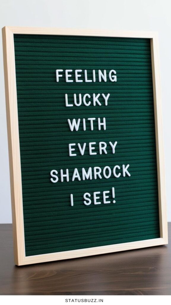 St. Patrick’s Day letter board quotes