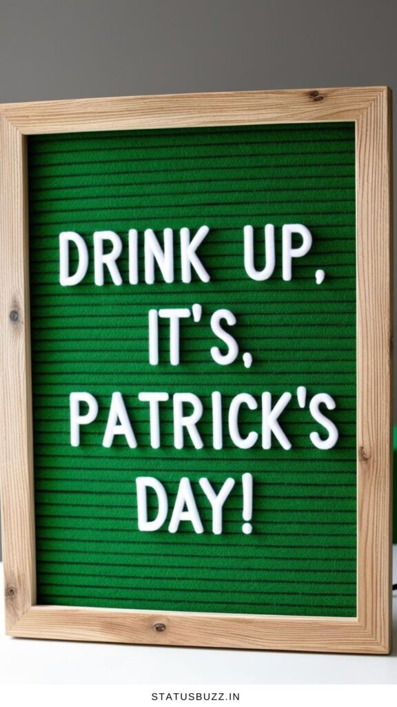 St. Patrick’s Day letter board quotes