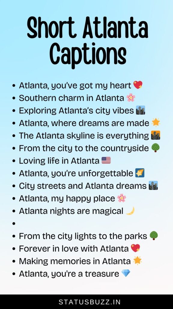 short atlanta captions