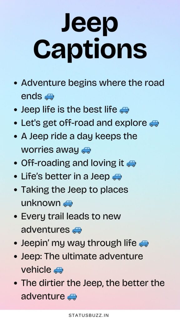 jeep captions