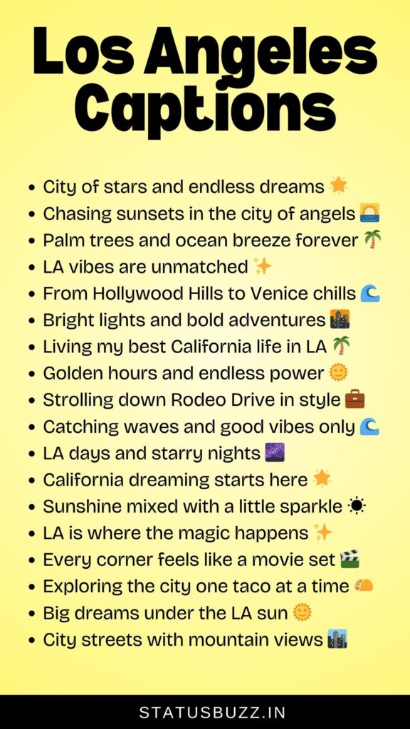 los angeles captions
