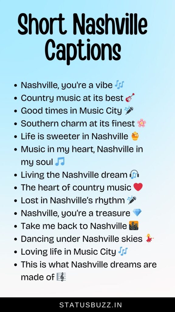 short nashville captions