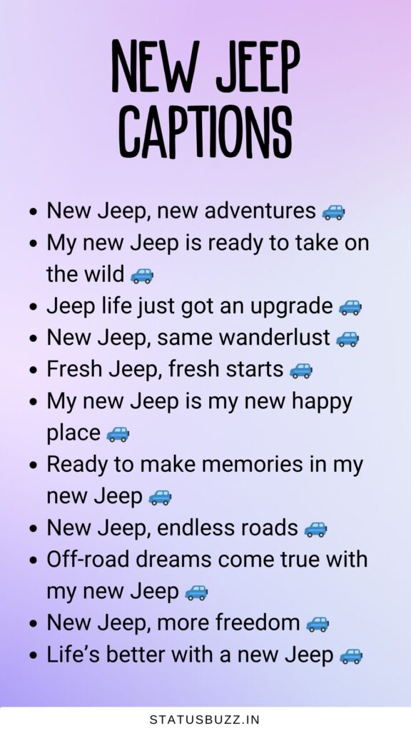 new jeep captions