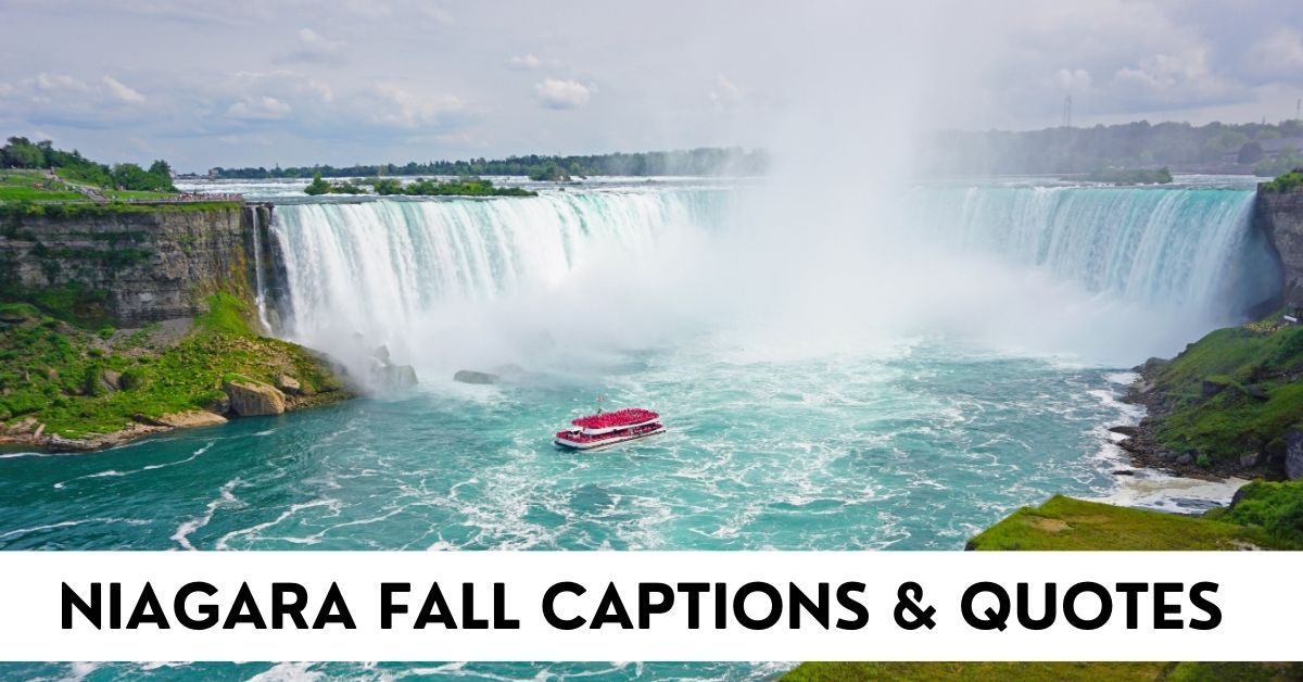 niagara fall captions and quotes