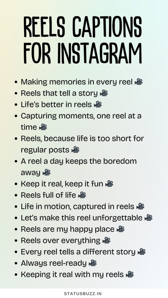 reels captions