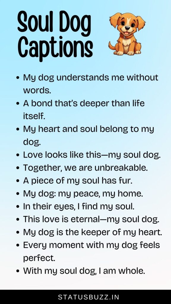 soul dog captions