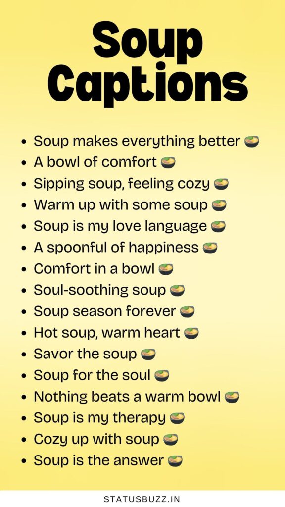 soup captions