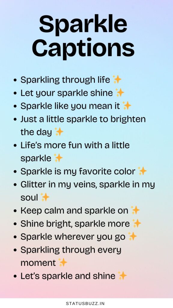 sparkle captions