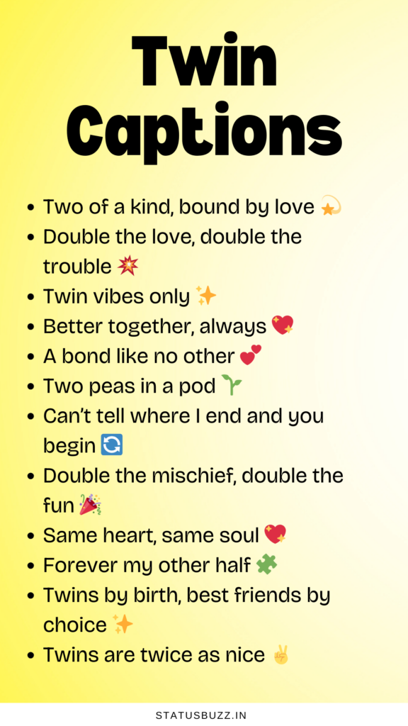 twin captions
