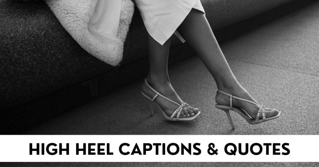 high heel captions