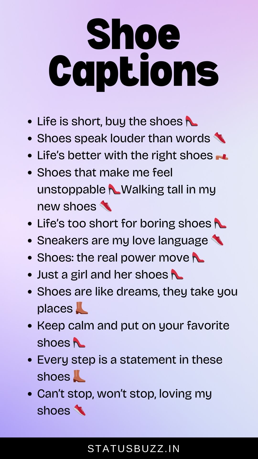 130+ Shoe Captions & Quotes For Instagram StatusBuzz — free download