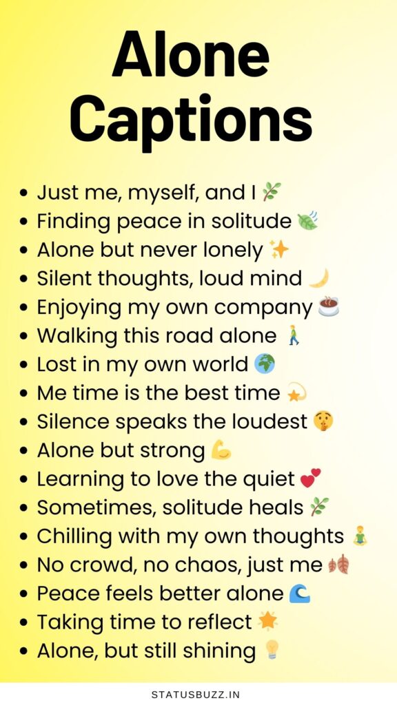 alone captions