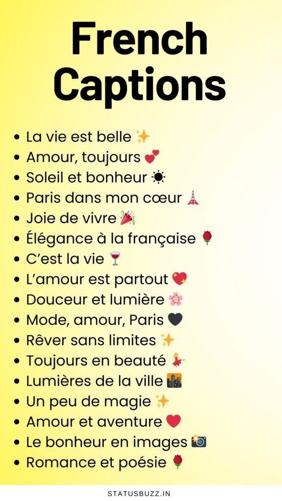 french captions