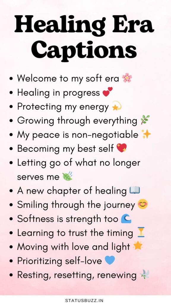 healing era captions