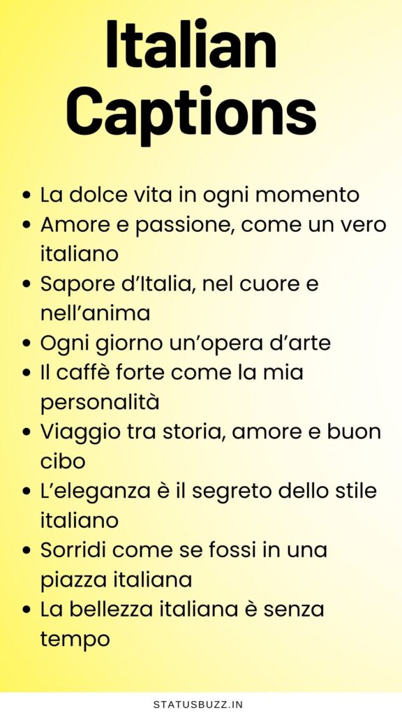 italian captions