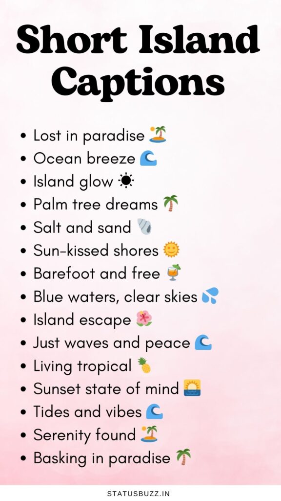 short island captions