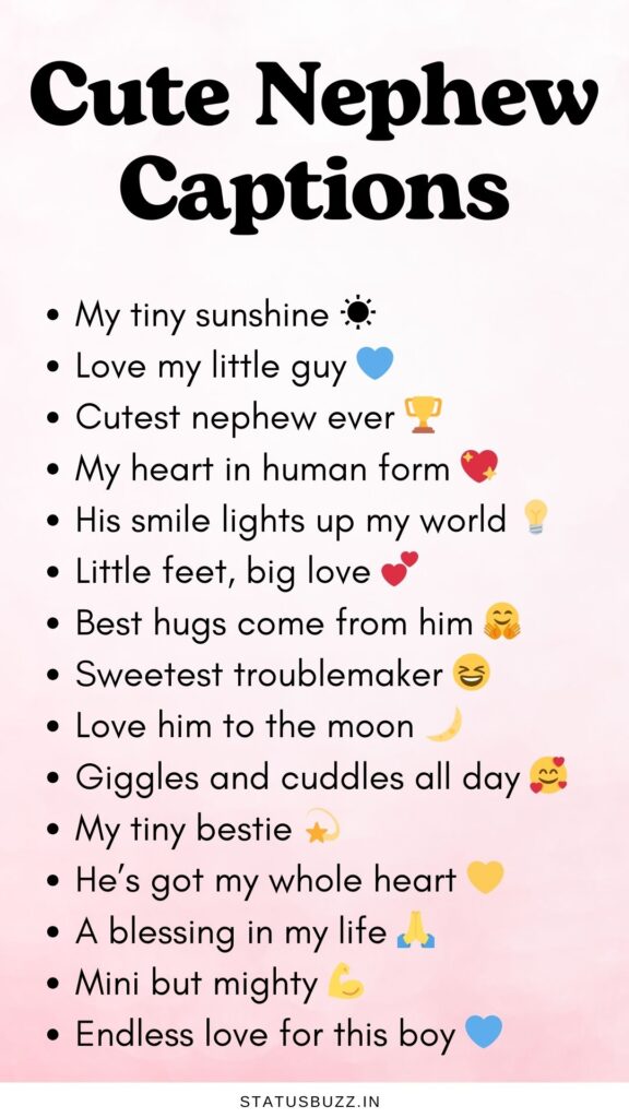 short nephew captions