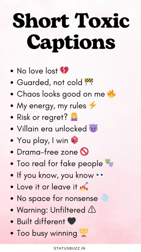short toxic captions