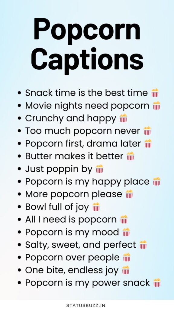 Popcorn captions